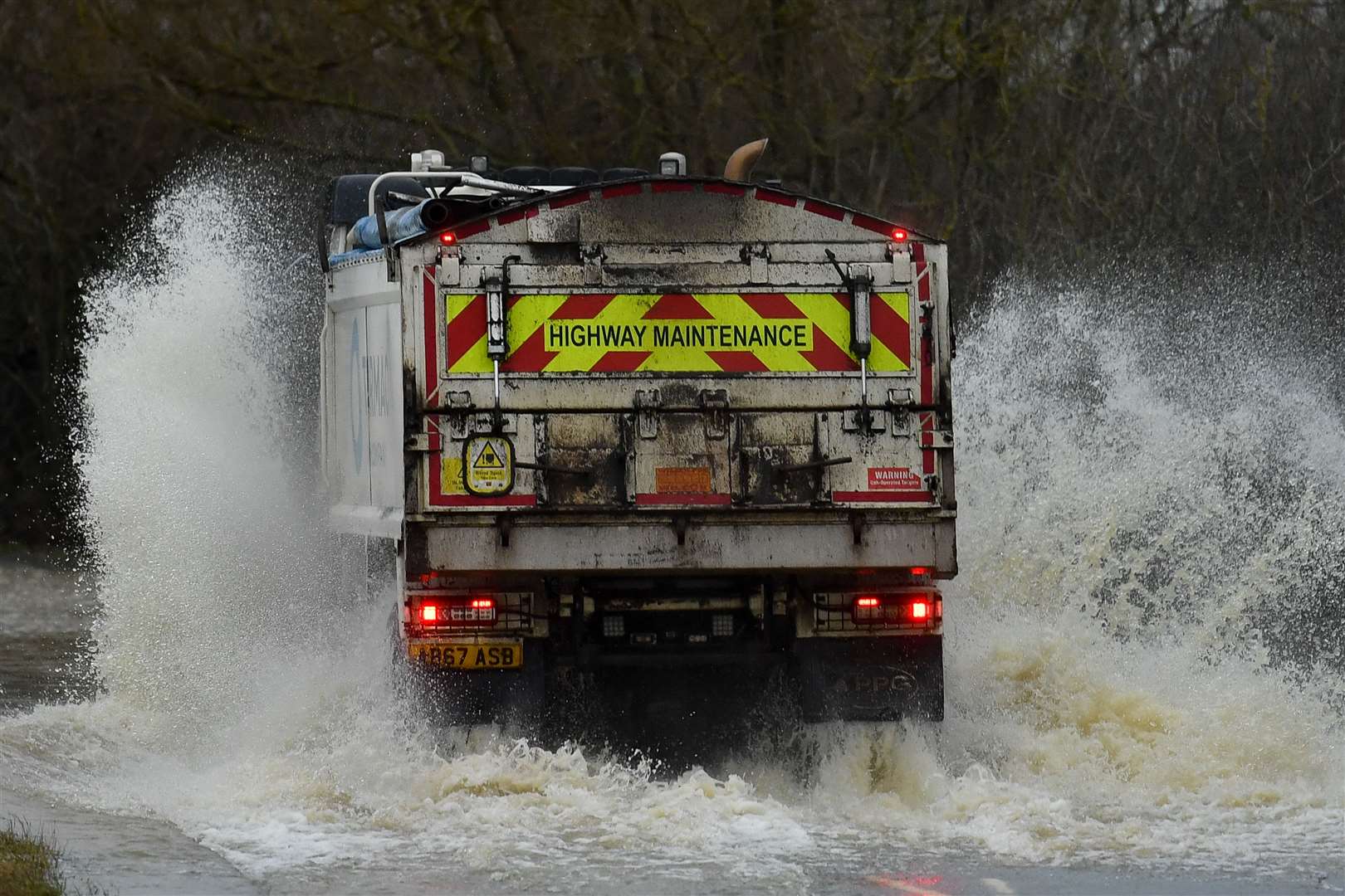 Even Highway Maintenance drivers had their work cut out (Jacob King/AP)