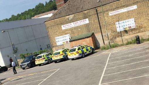 Police in the car park outside Gala Bingo (2451589)