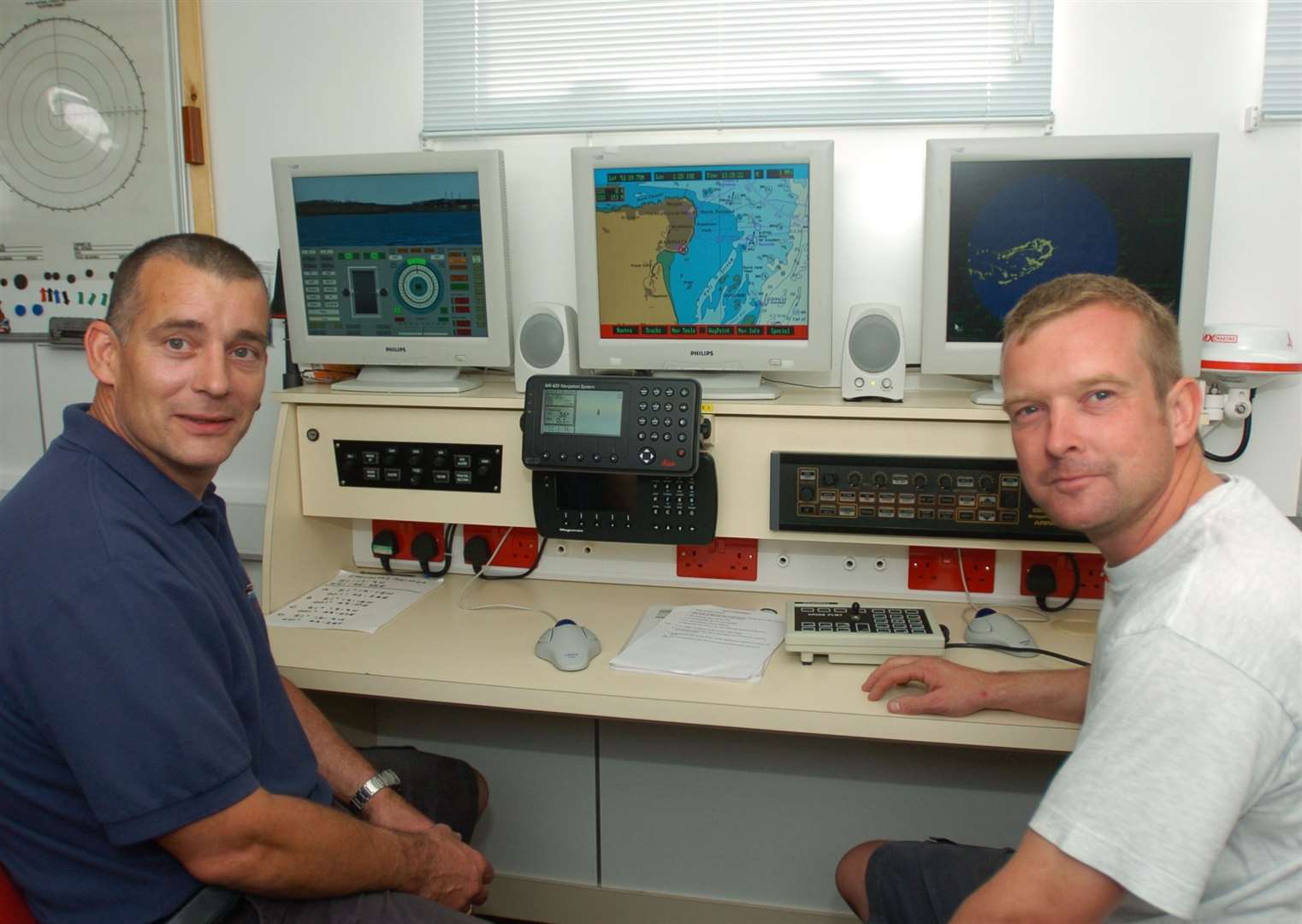 RNLI Ramsgate crew member Phil Mace with friend and coxswain Ian Cannon. Picture: Barry Goodwin