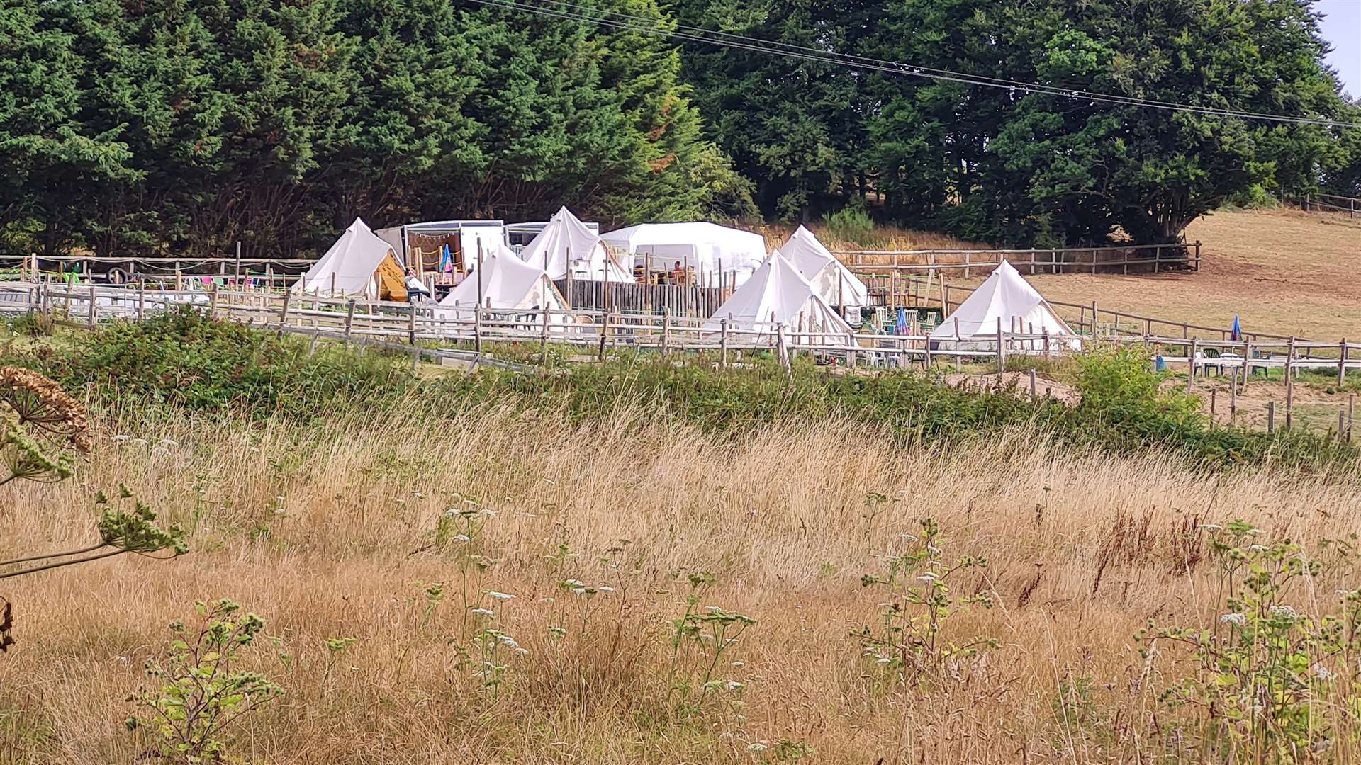 The controversial Walnut Tree glamping site in Westbere near Canterbury
