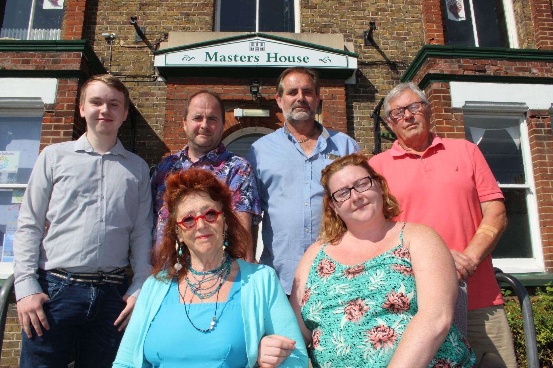 Back home: Sheerness town council members outside the old council offices in Trinity Road (15153542)