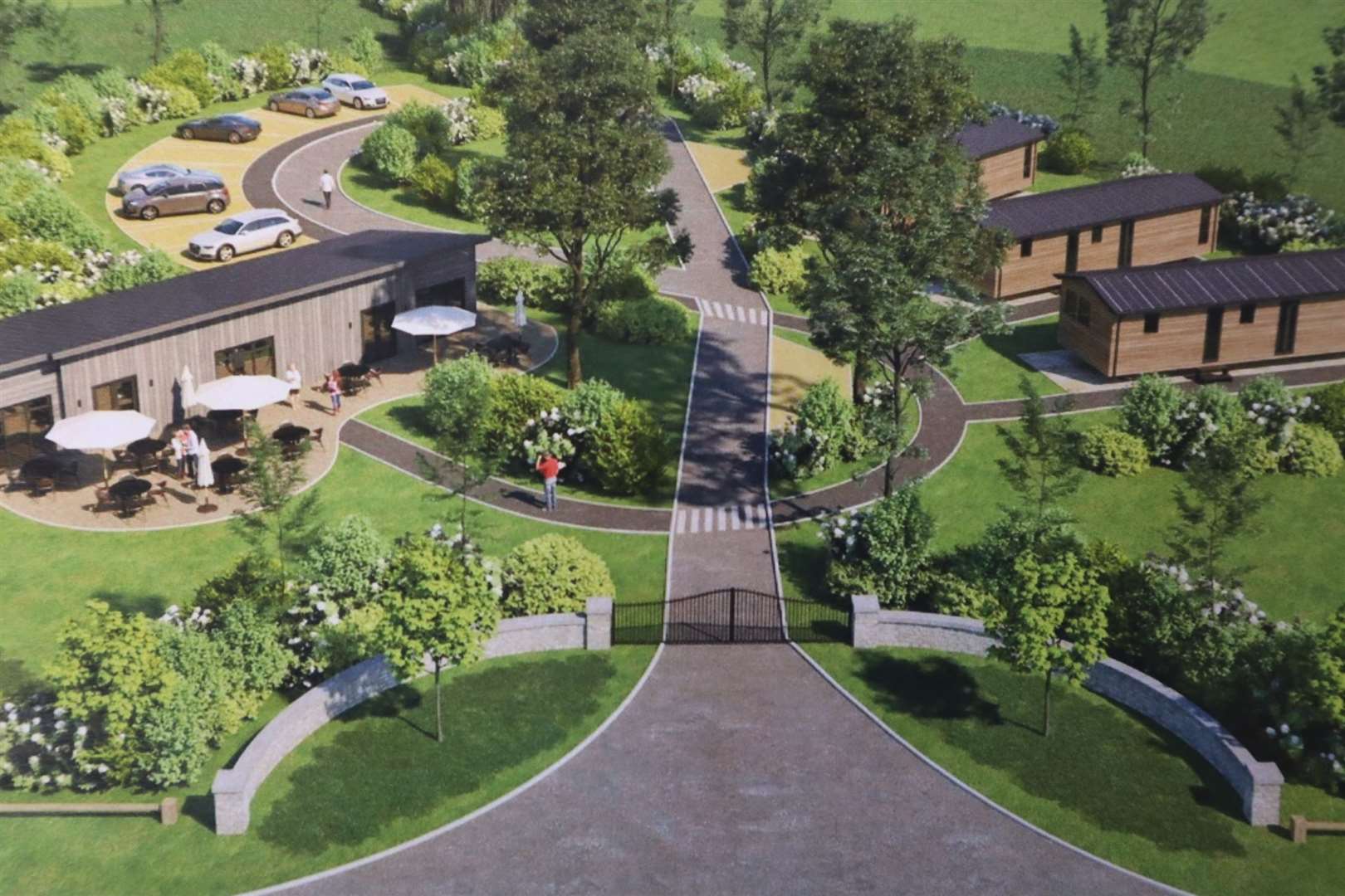 What the new Plough Lane entrance will look like at Golden Leas holiday park, Minster, Sheppey