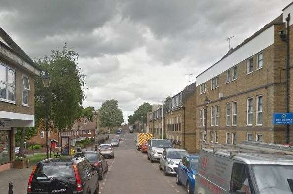 Armed police were cordoned-off Brompton High Street.