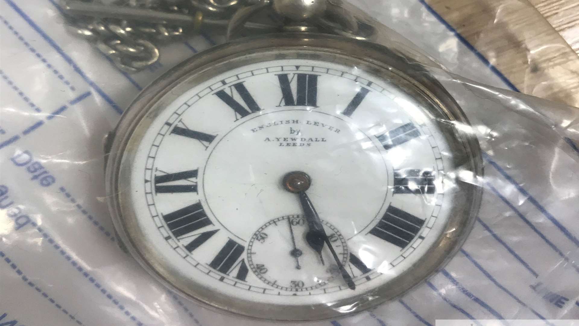 Officers were investigating a burglary when they searched the home of a suspect in Dartford and found the pocket watch.
