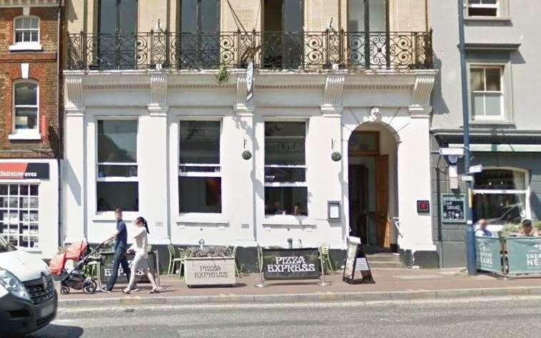 Pizza Express in Earl Street, Maidstone, is to close. Picture: Google Street View
