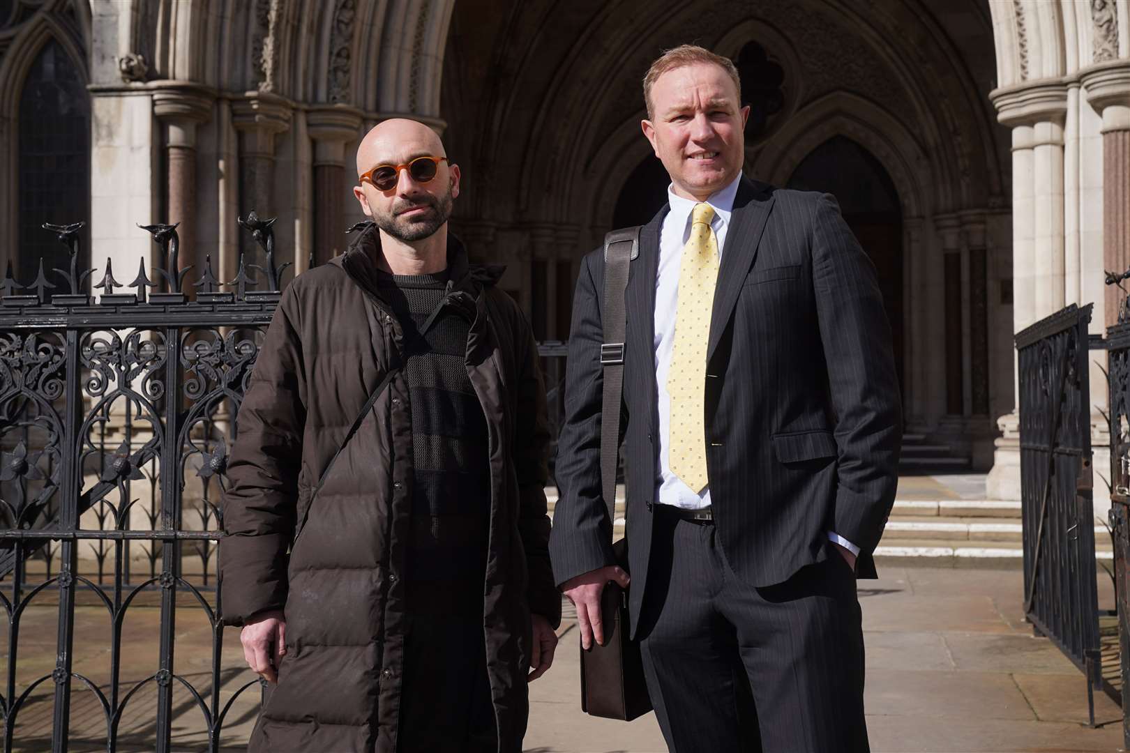 Former financial market traders Carlo Palombo (left) and Tom Hayes (Lucy North/PA)