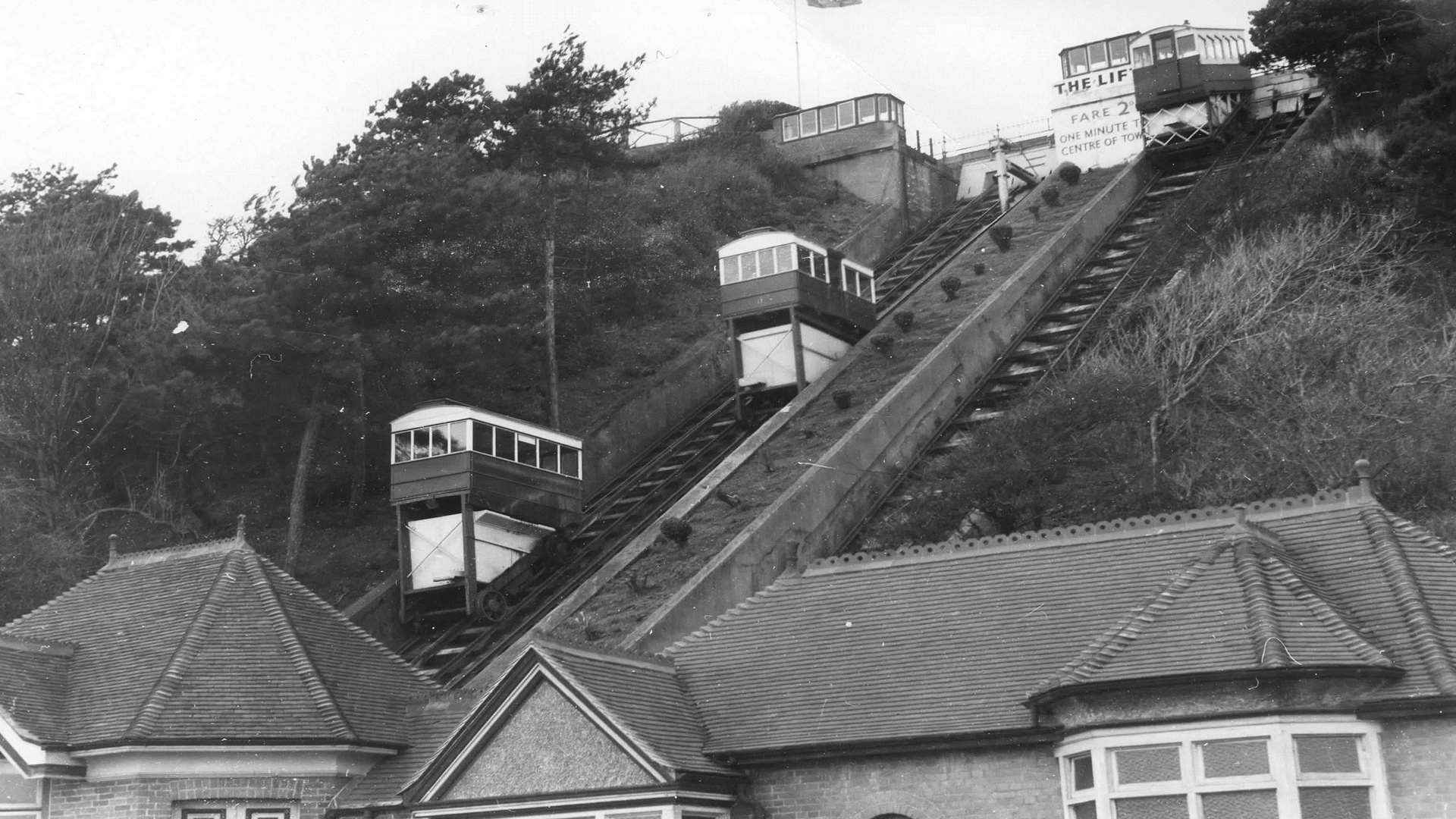 The Leas Lift in 1956