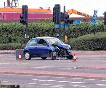 Car crash, Gillingham northern link