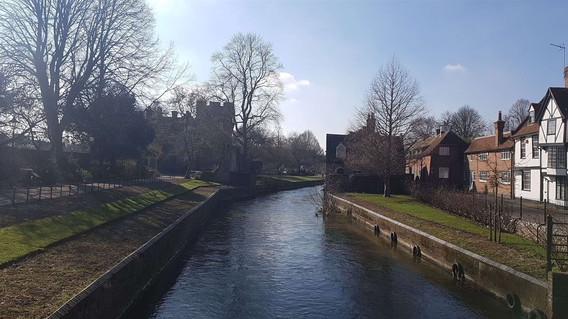 The man was arrested in the river in the Westgate Gardens