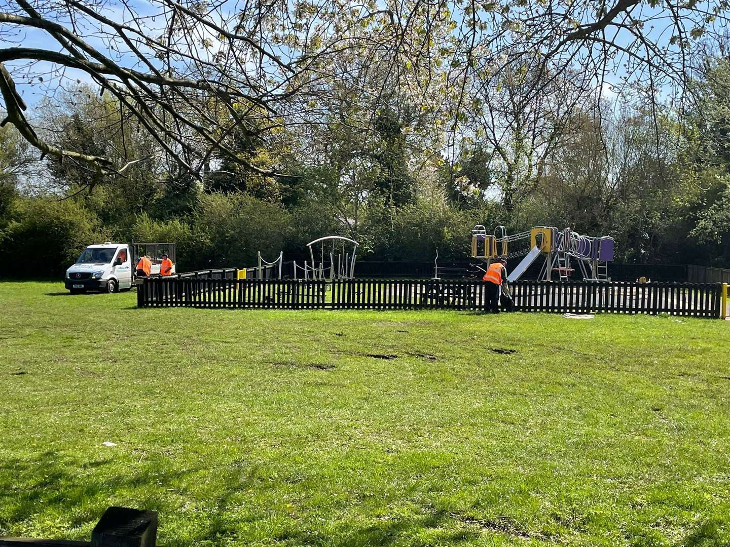 A council clean-up is underway in Hartley following the departure of a traveller encampment