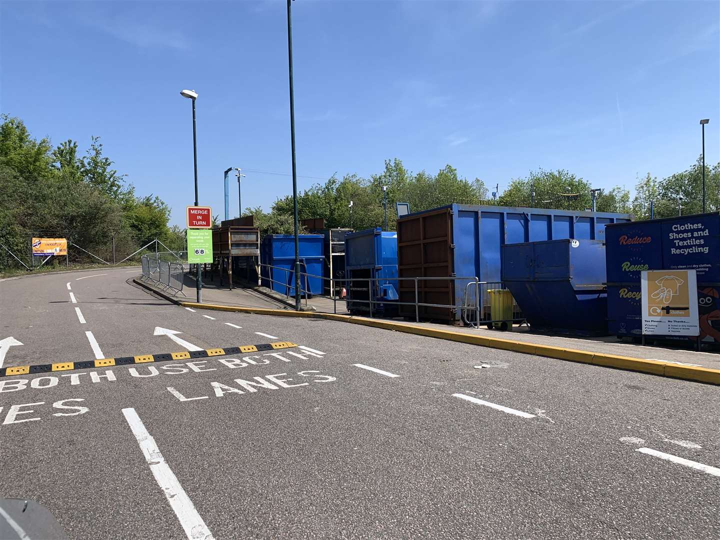 The recycling centre in Cuxton is one of three run by Medway Council
