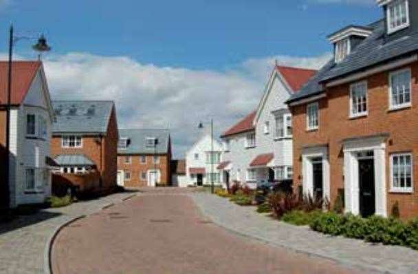 An illustrative image of homes earmarked for the developments