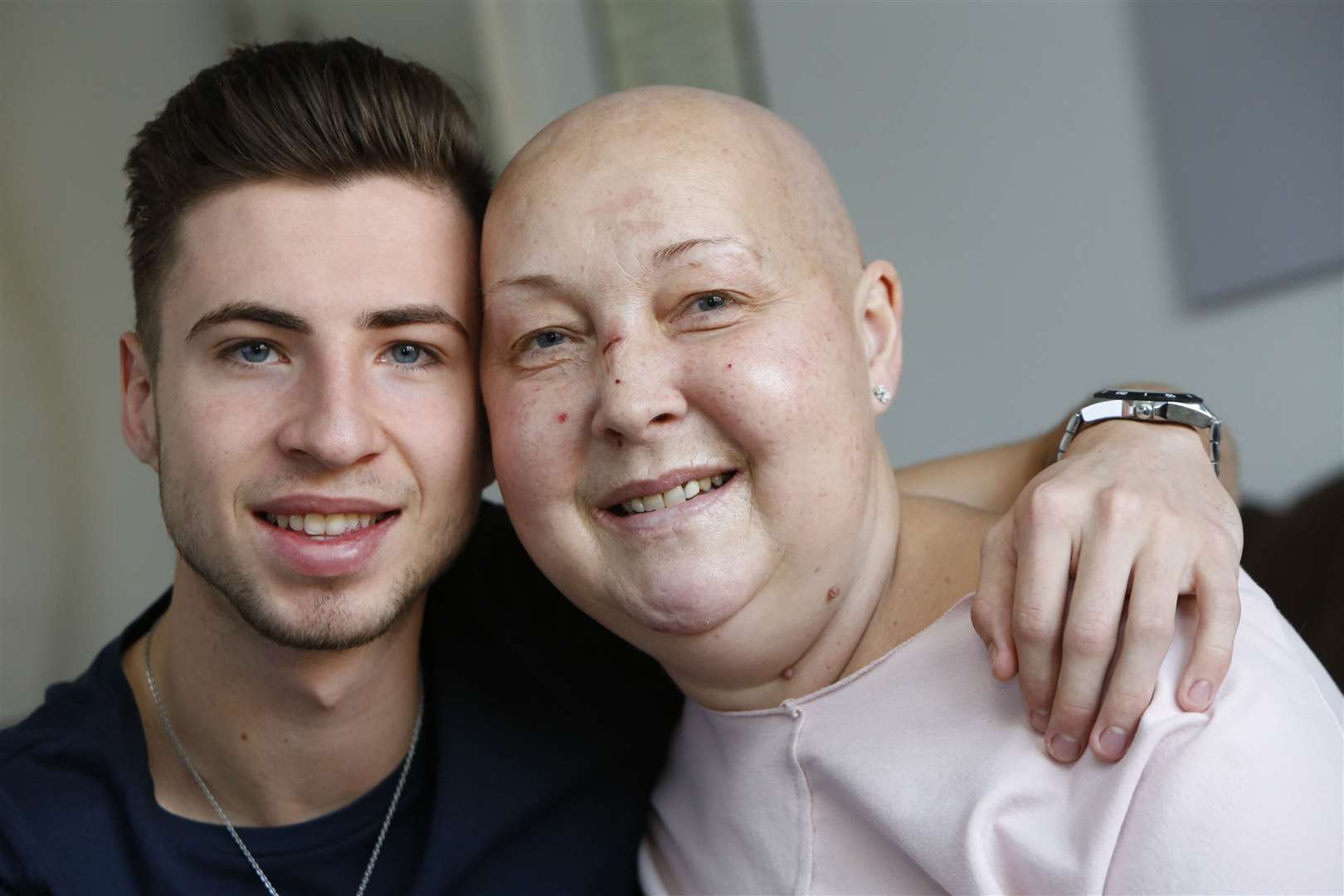 Tom Mackelden with his mother Tania