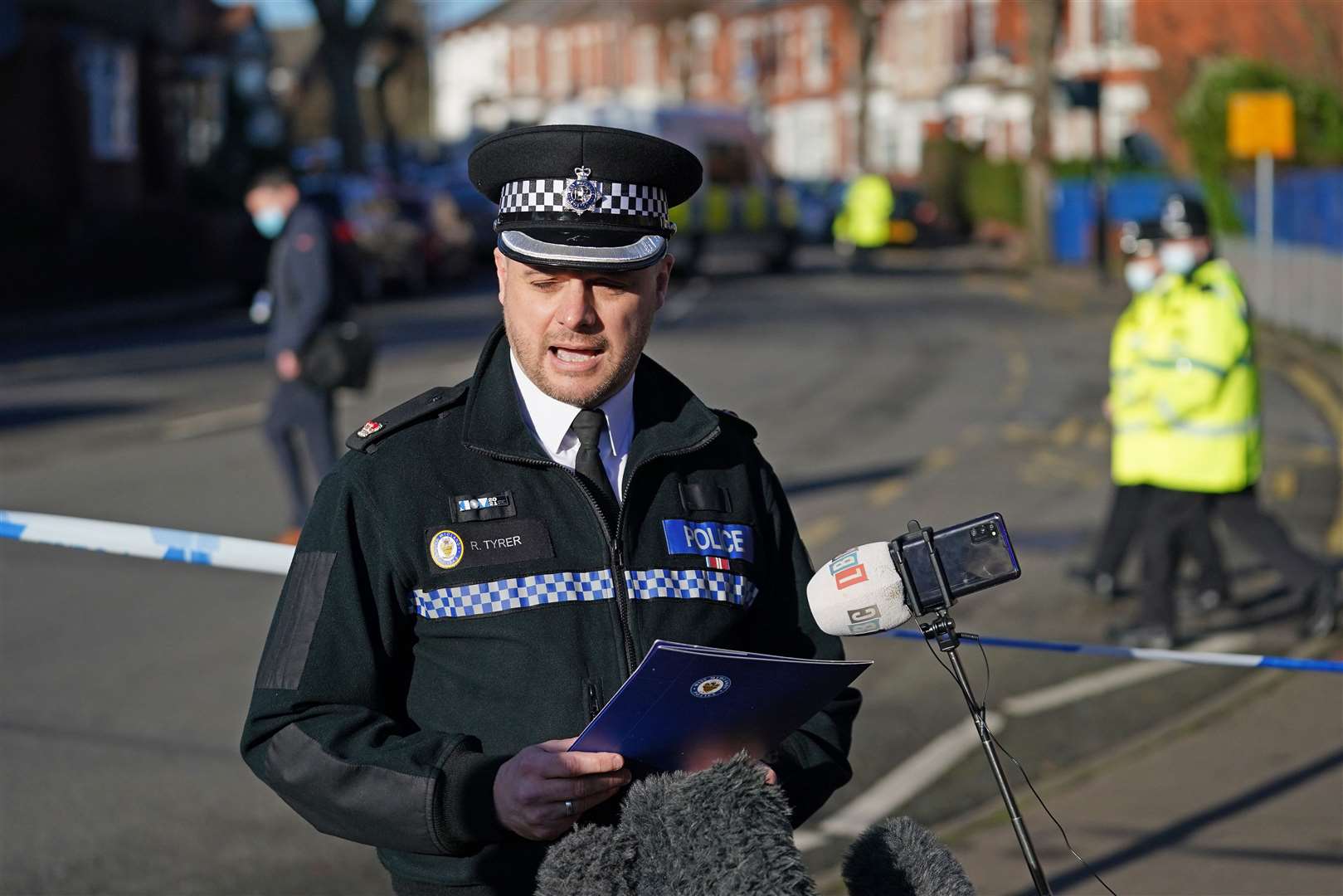 Superintendent Ronan Tyrer said negotiators continue to speak to the man and his son (Jacob King/PA)