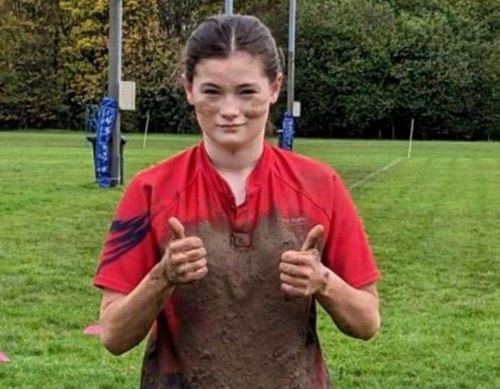 Ella played for Aylesford RFC. Picture: Natalie James