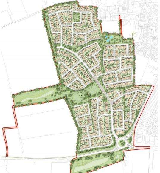 Suggested layout of the homes