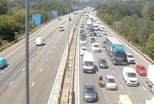 Traffic is very slow on the M25 this afternoon. Picture: Traffic England