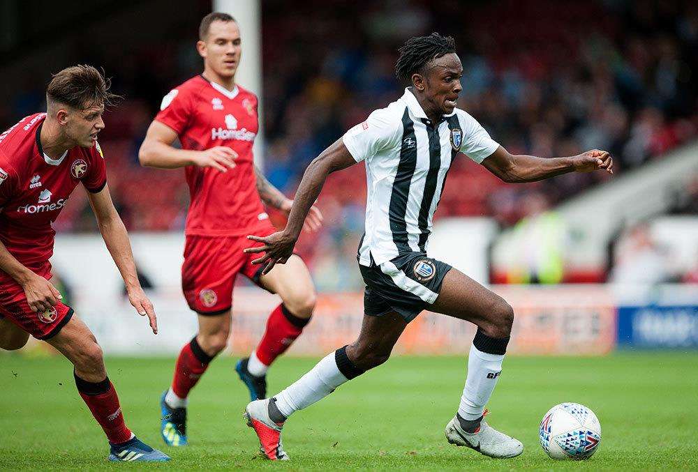 Walsall v Gillingham action Picture: Ady Kerry (3665819)