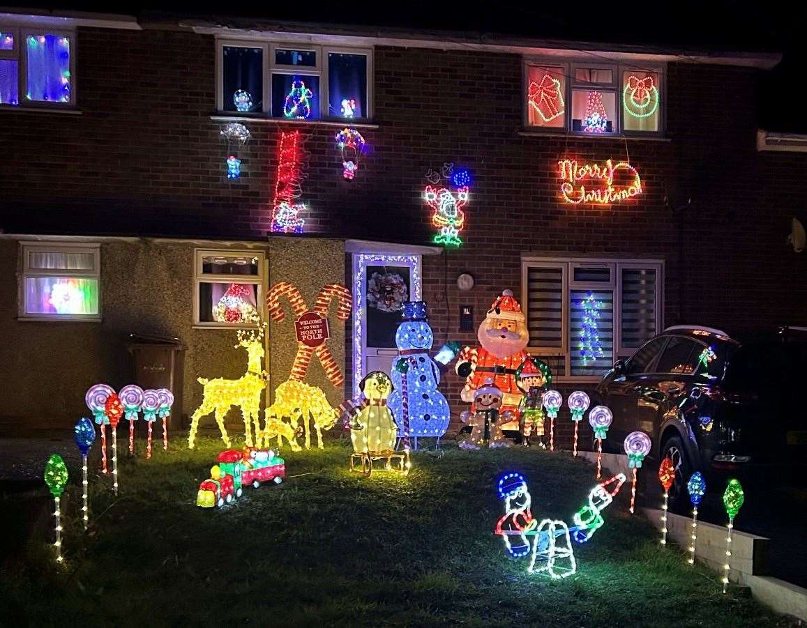 Festive decorations can be found in Bligh Way, Strood. Picture: Shann Lahar