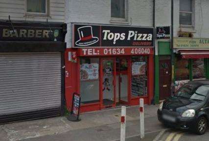 Tops Pizza in Luton Road, Chatham