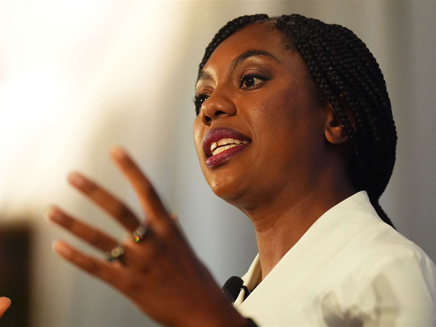 Kemi Badenoch launched her Conservative party leadership bid (James Manning/PA)