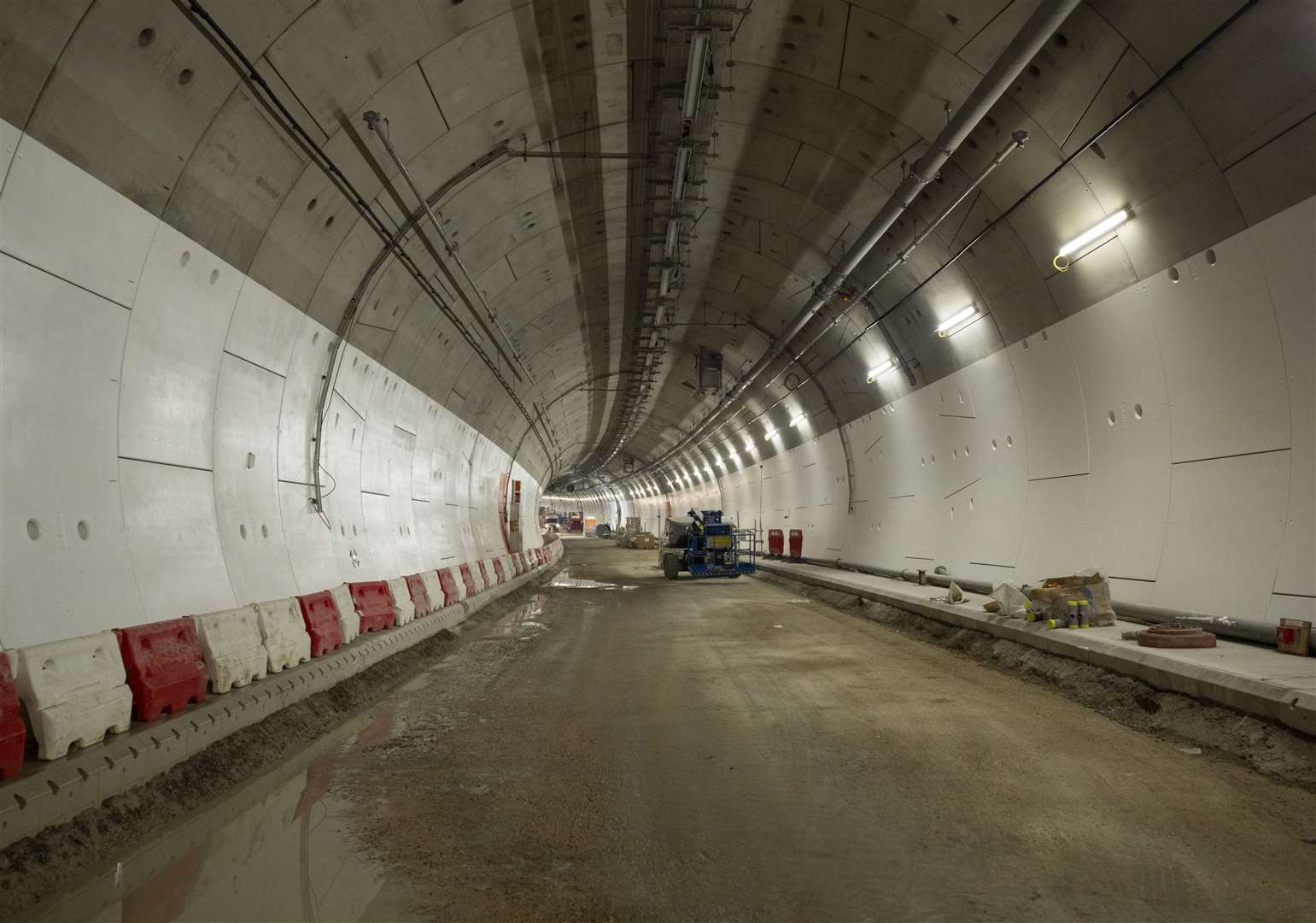 Inside the new Silvertown Tunnel. Picture: Transport for London