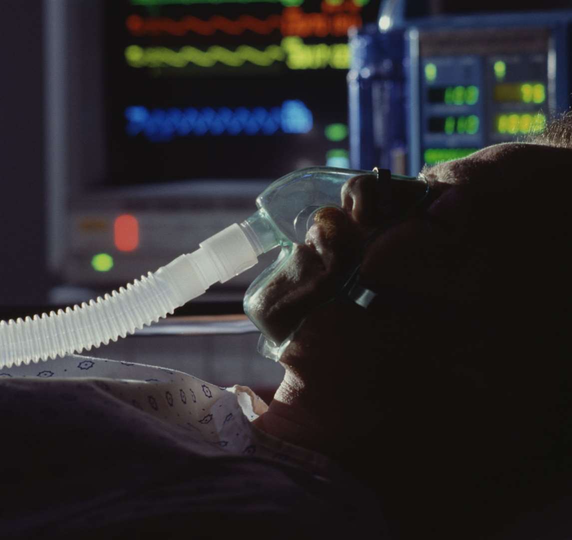 The number of patients requiring a ventilator rose from 0 to 10. Stock image.