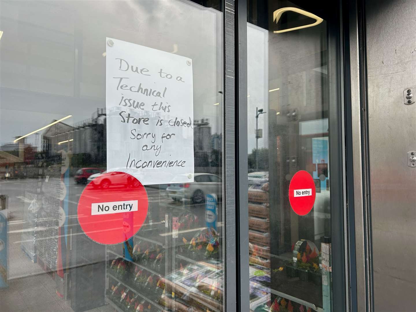 The store in Victoria Road was shut due to a 'technical issue'