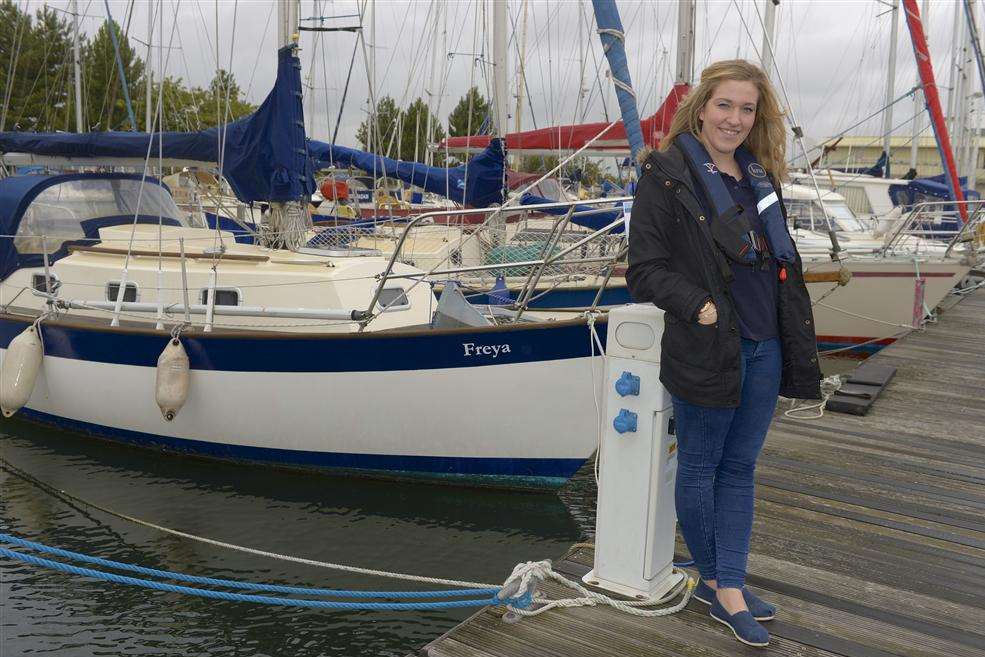 Admin apprentice Bethany Parris at Clarke and Carter Inter-Yacht Ltd, Gillingham Marina