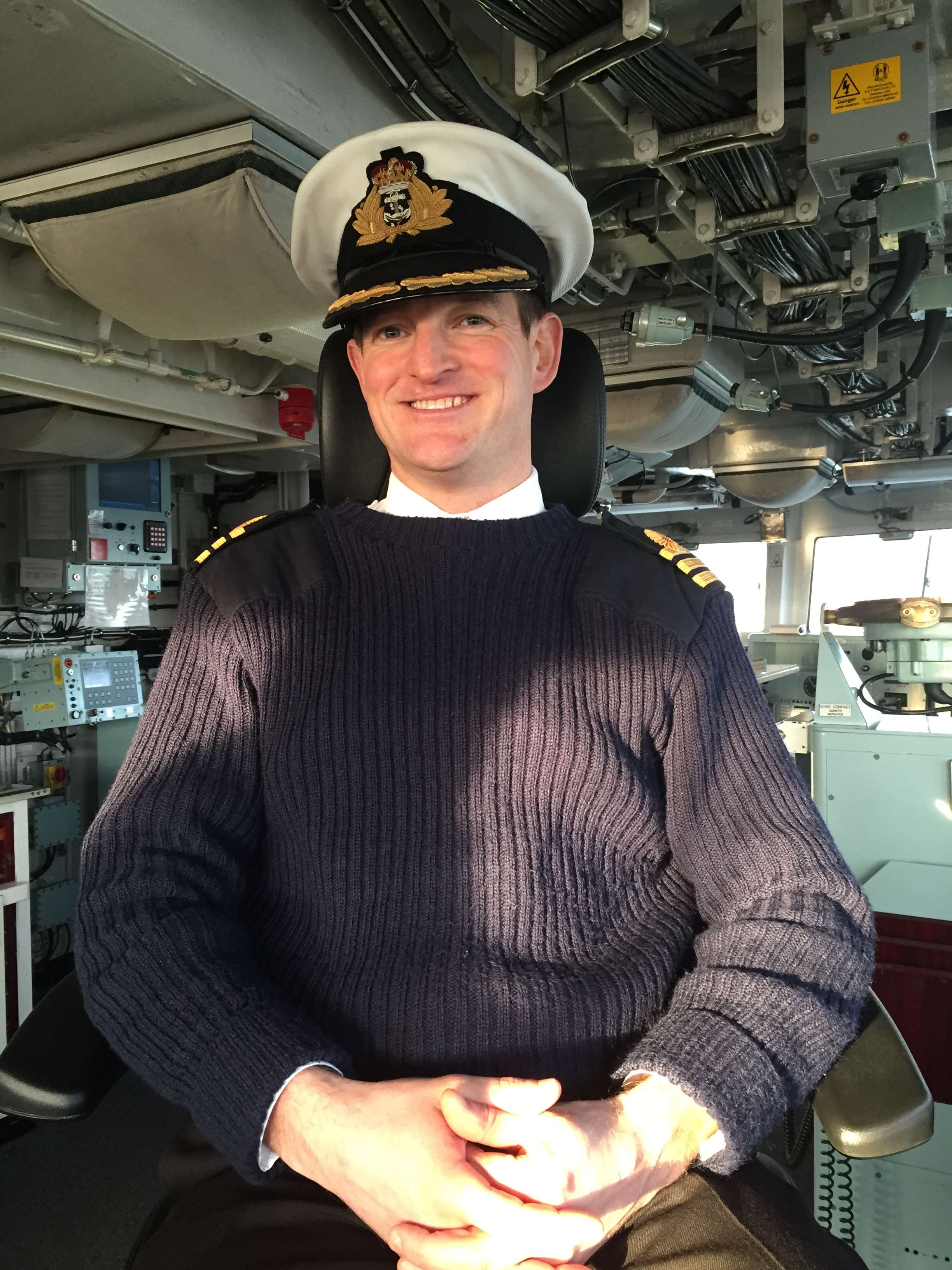 Commanding officer, commander Dan Thomas