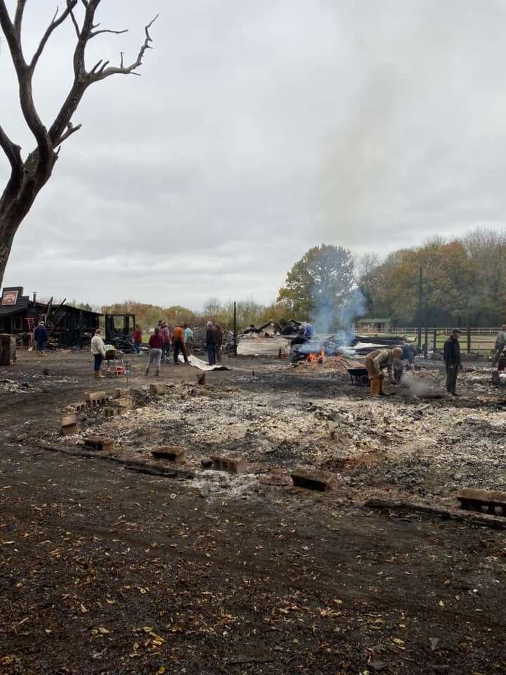 Members clearing the site. Picture supplied by: Morgan Truder