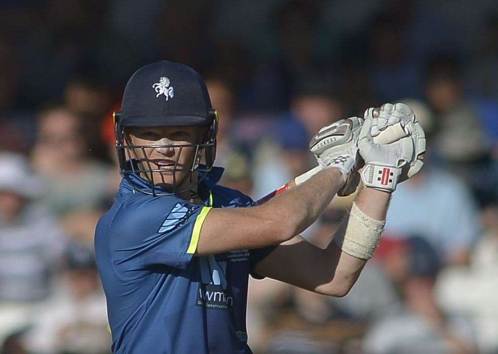 Sam Billings in action for Kent Picture Ady Kerry