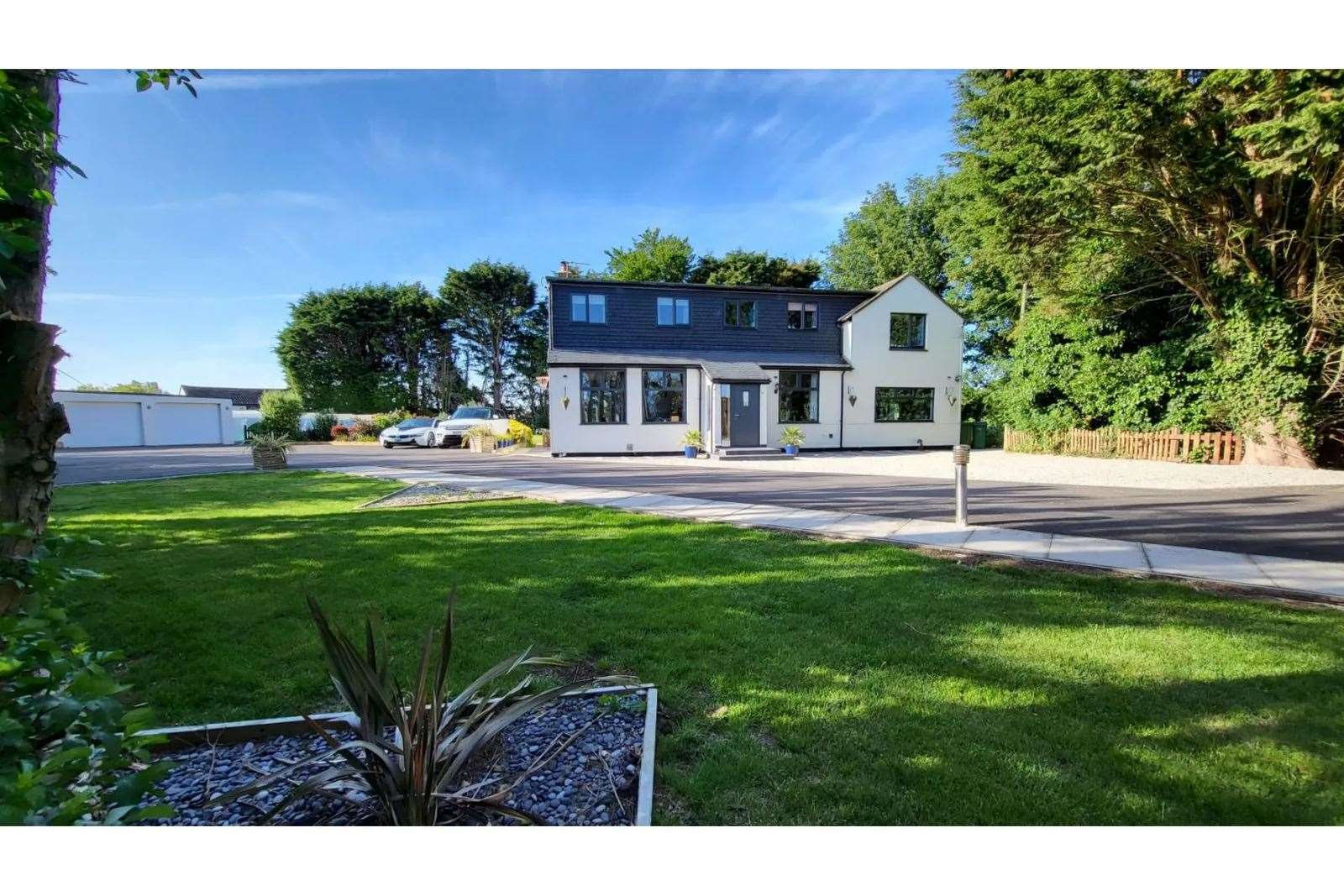 The six-bedroom, has marble and hardwood floors throughout two storeys of modern interiors. Photo: Zoopla