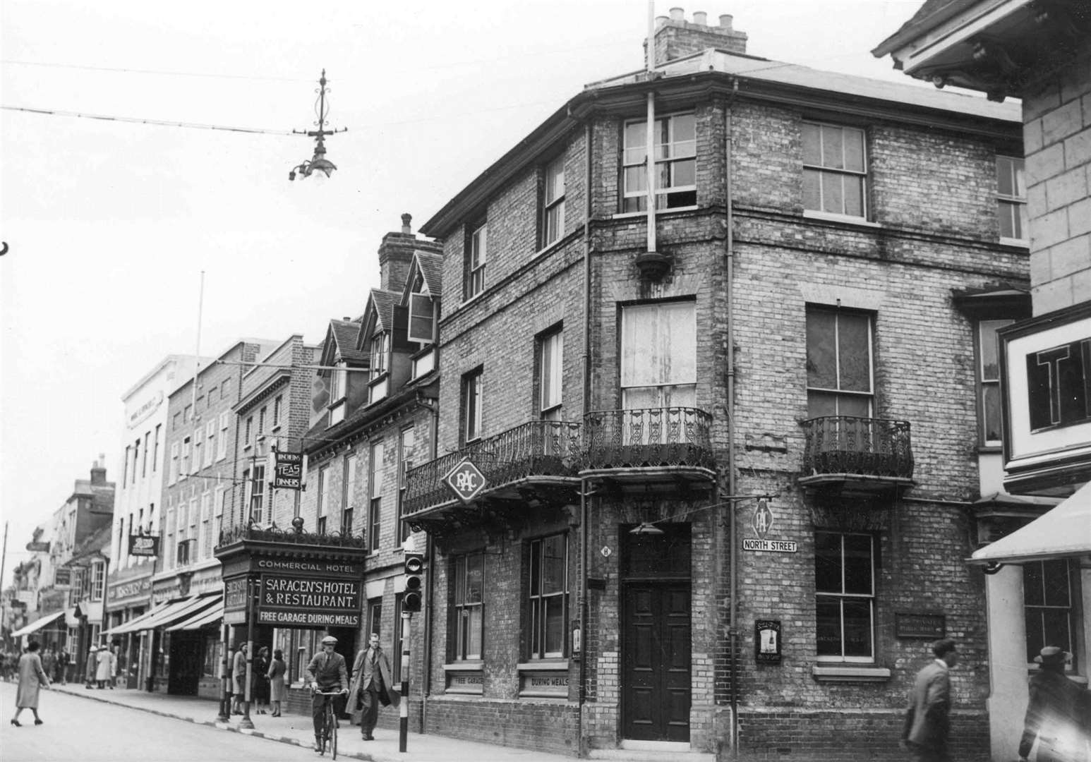 Saracen's Head Hotel in Ashford, on the corner of High Street and North Street. Picture: Images of Ashford by Mike Bennett