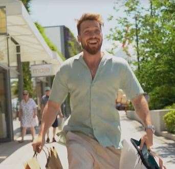 Radio presenter Sam Thompson at Ashford Designer Outlet. Picture: Ashford Designer Outlet