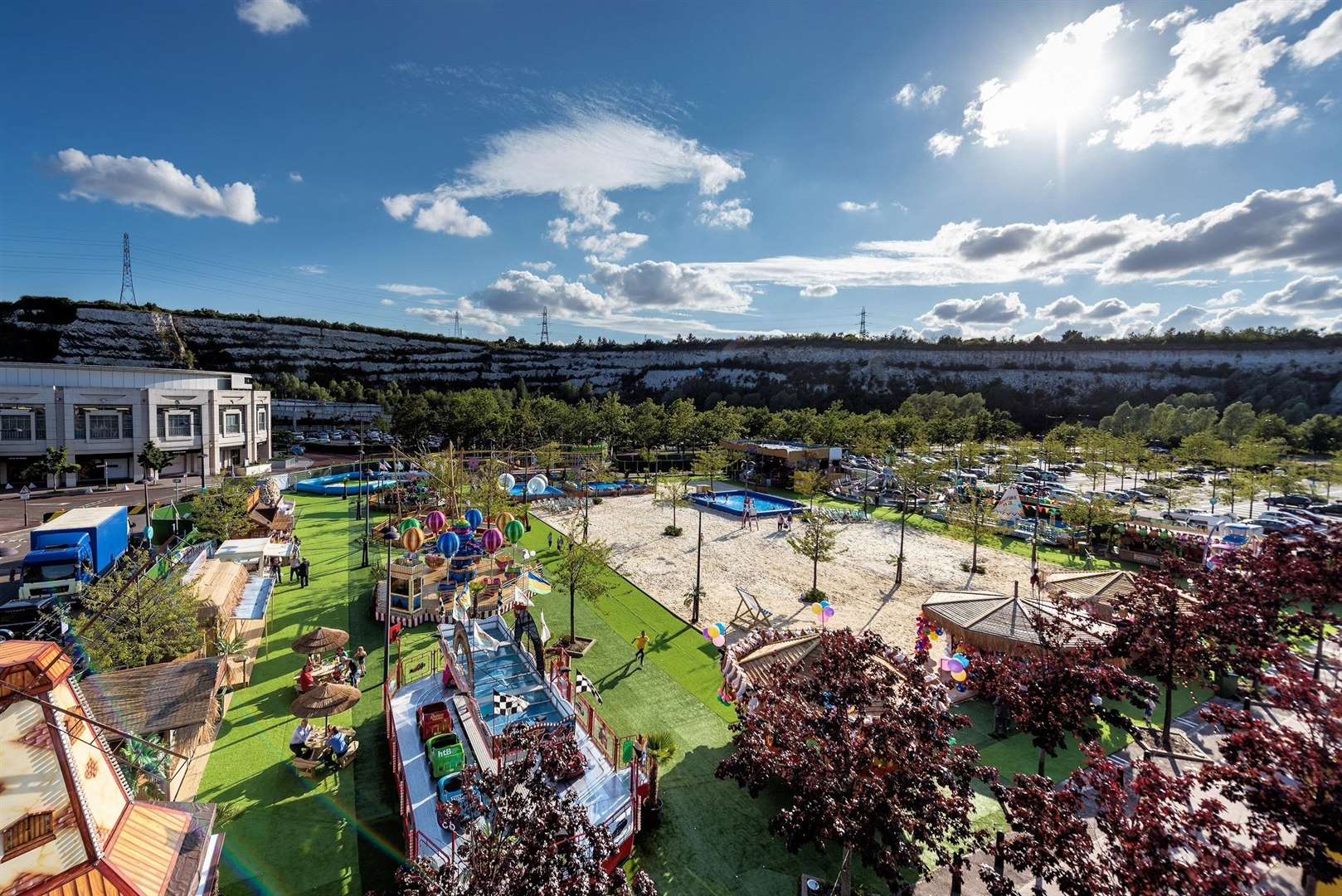 The Beach at Bluewater had to be closed just one day after it opened, because the pool was contaminated