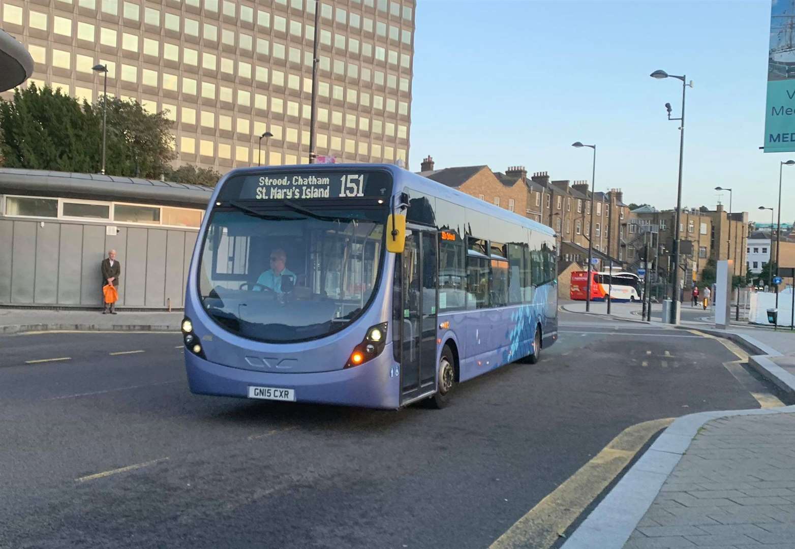 The 151 bus picks up passengers in Chatham (15711406)