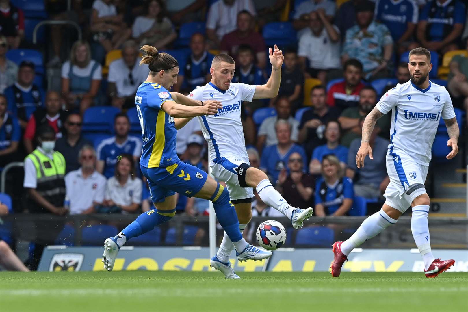 Gillingham lost 2-0 at Wimbledon in the season opener Picture: Keith Gillard