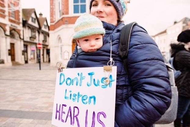 People of all ages turned out in Maidstone this afternoon Picture: Hannah Lamprell