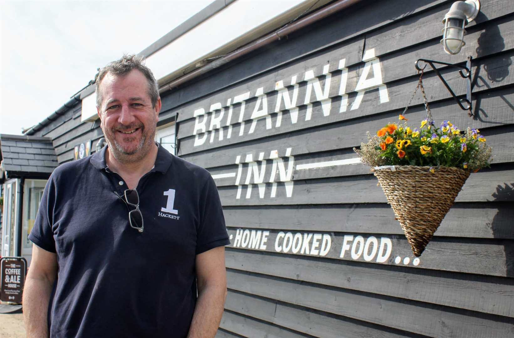 Richard Davis at the Britannia Inn, Dungeness (1649048)