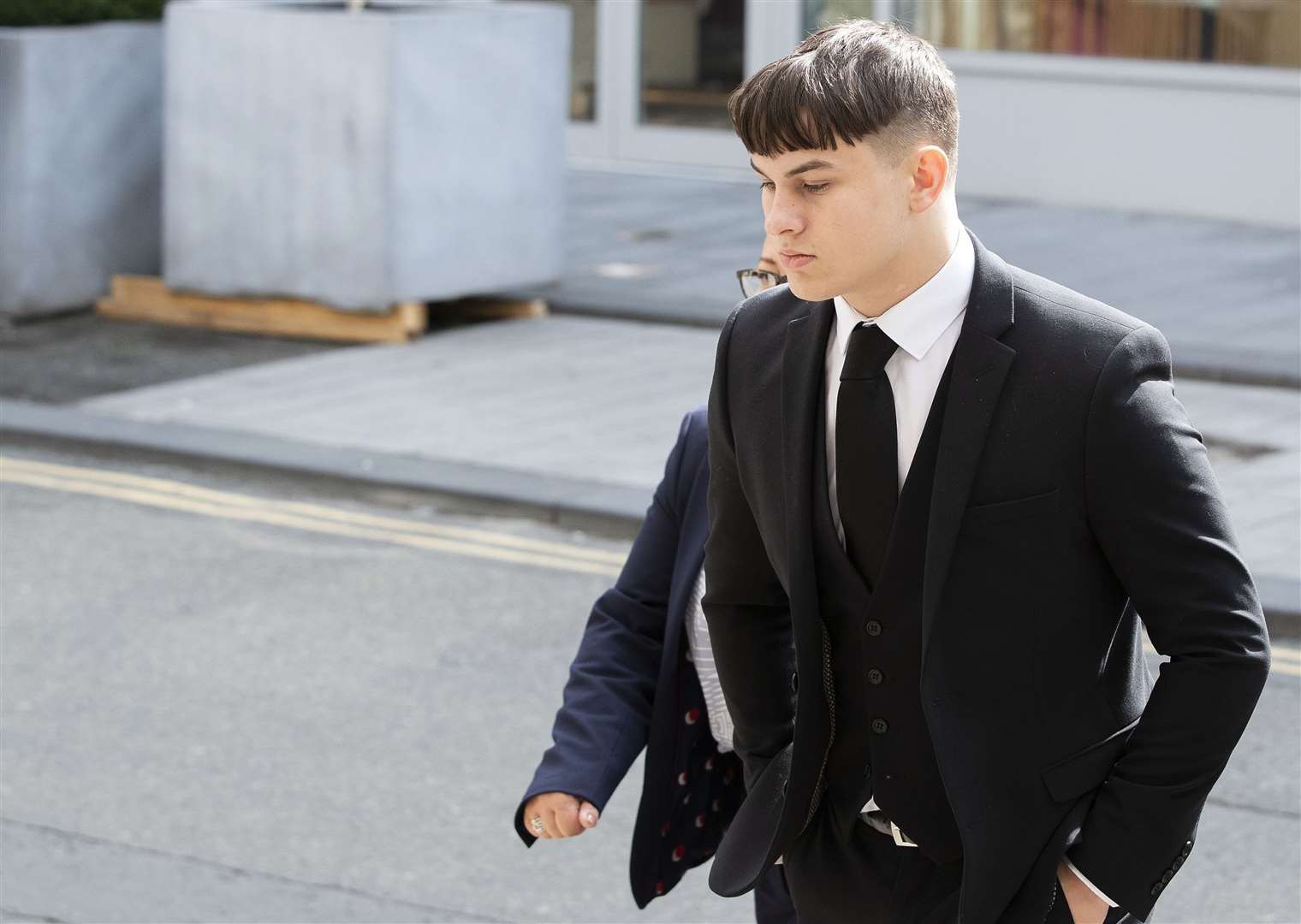 Joshua Molnar arriving at Manchester Crown Court (Peter Byrne/PA)