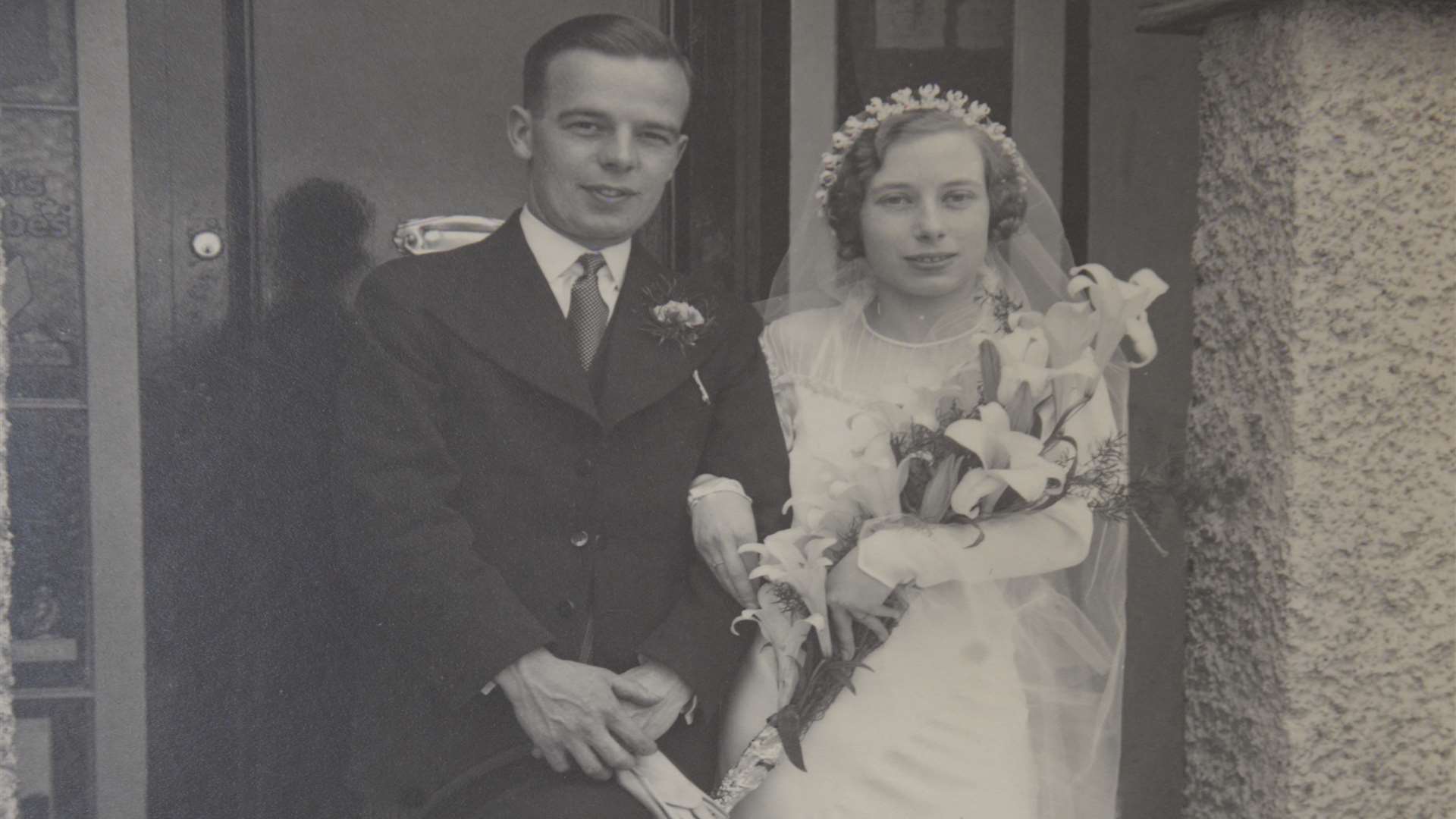 Beryl on her wedding day