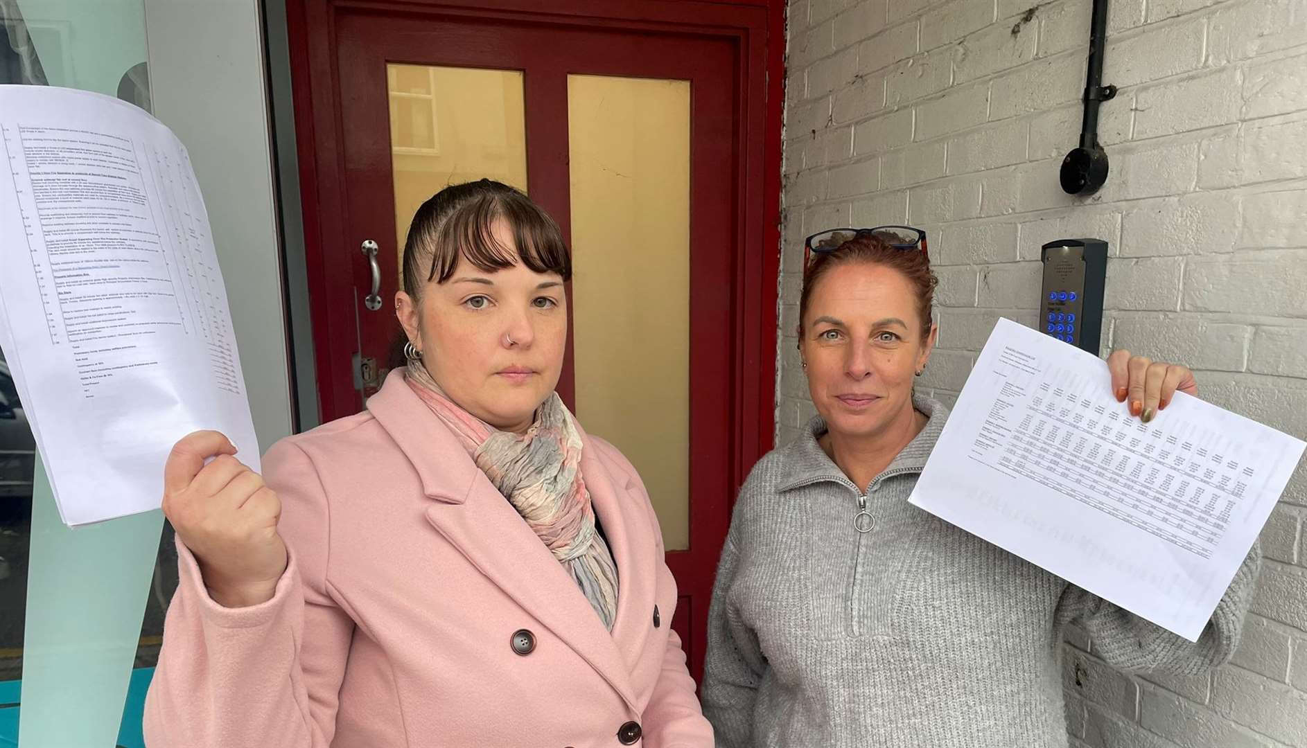 Leaseholders of Portland House Georgie Sayers and Heidi Martin-Barshell. Picture: Joe Crossley