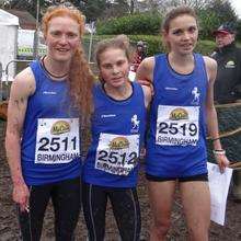 Invicta East Kent AC trio Alex and Bobby Clay and Rebecca Weston