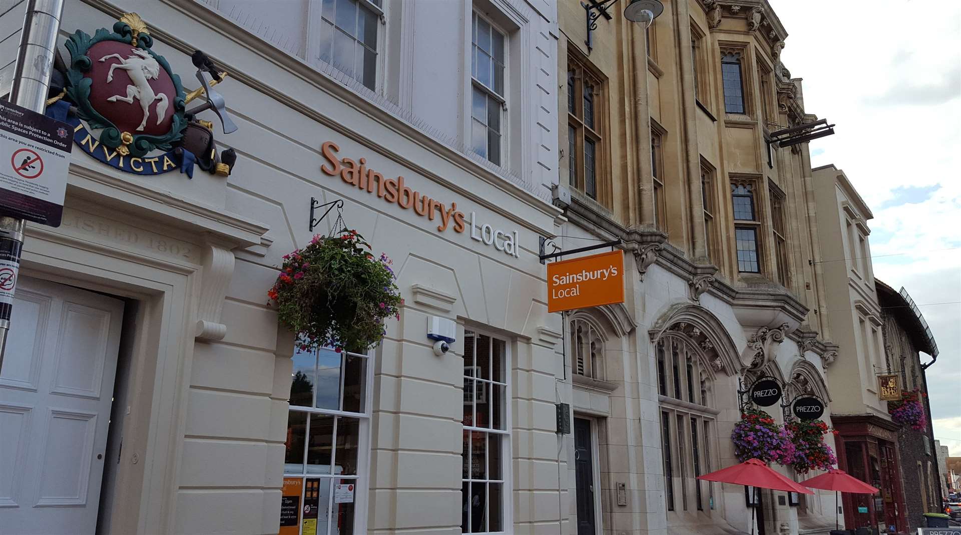 The new Sainsbury's store is opening in Canterbury High Street today