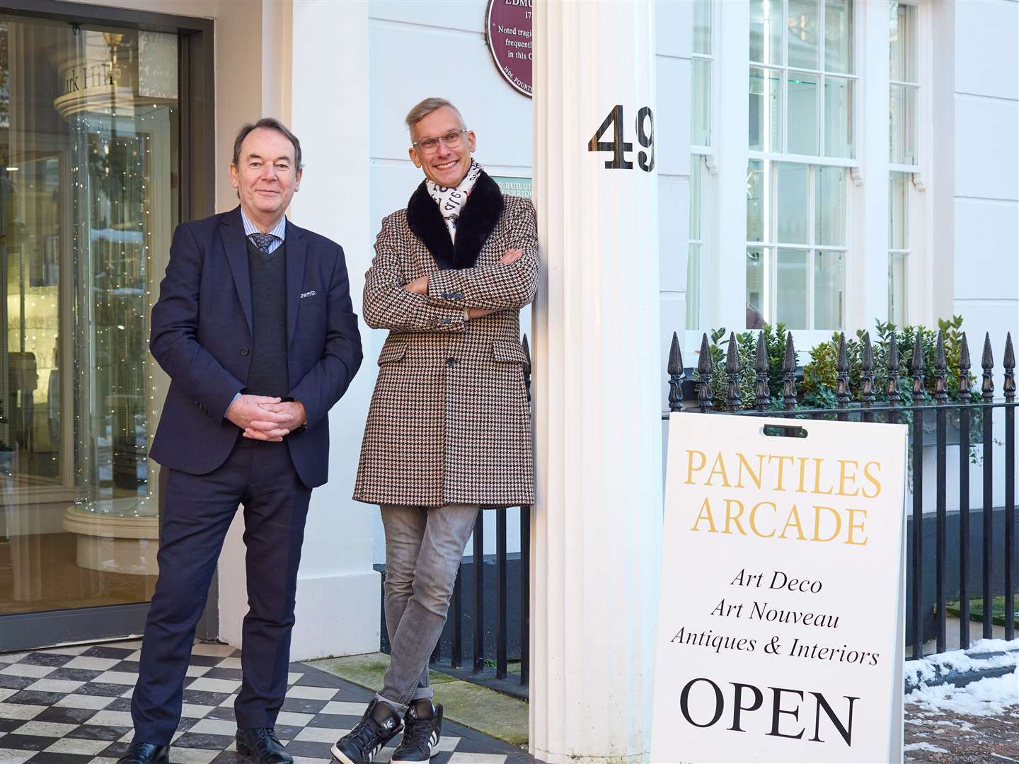 Eric Knowles and Mark Hill at The Pantiles Arcade