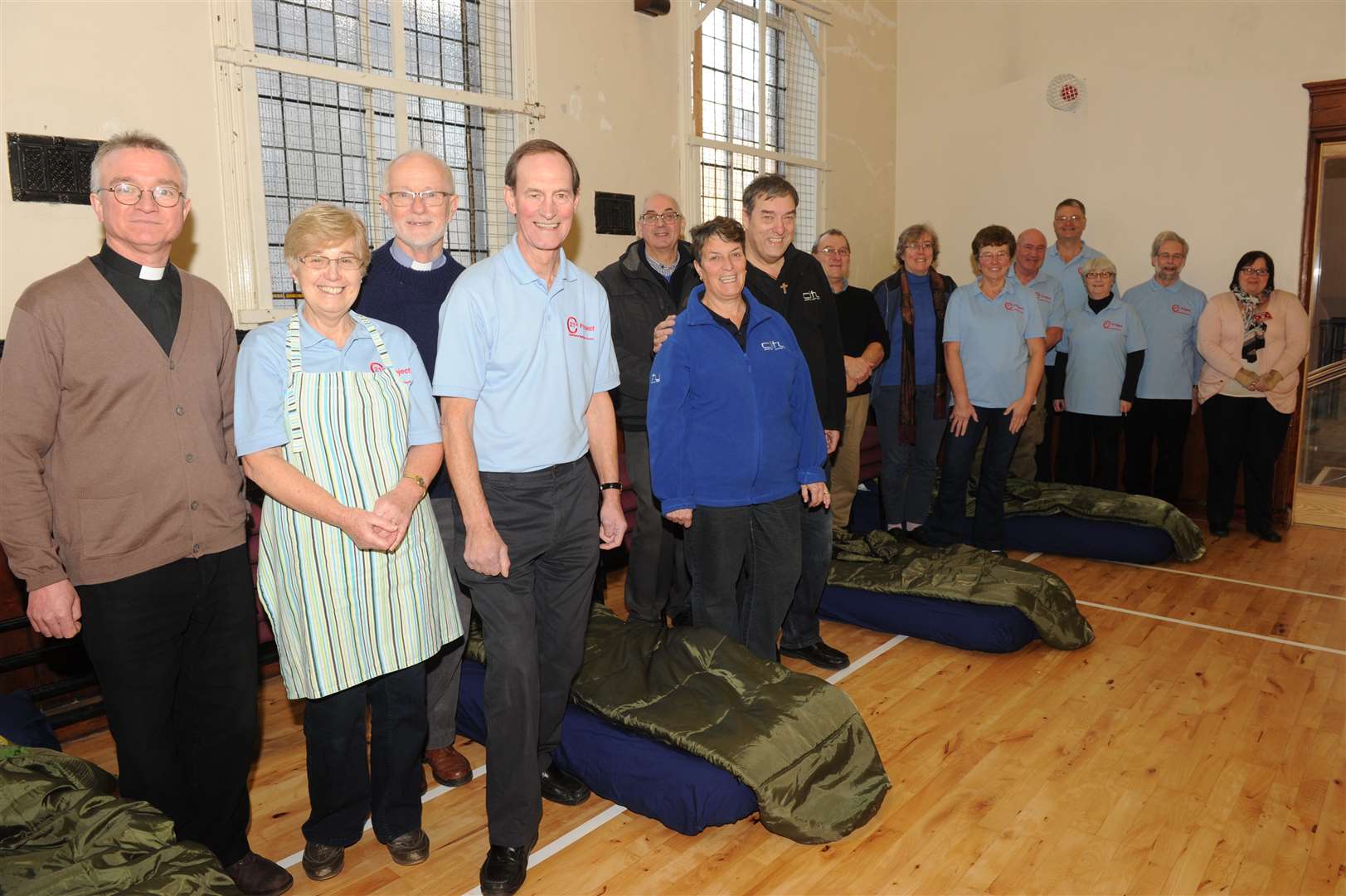 Volunteers at the Sanctuary night shelter