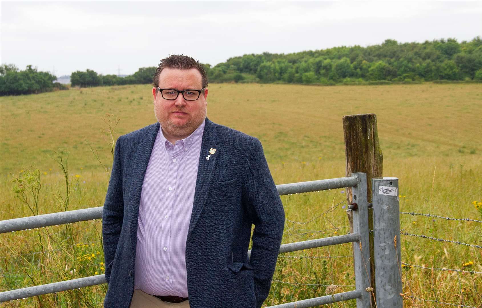 Cllr Shane Mochrie-Cox has quashed fears the land will become housing. Picture: Gravesham Borough Council