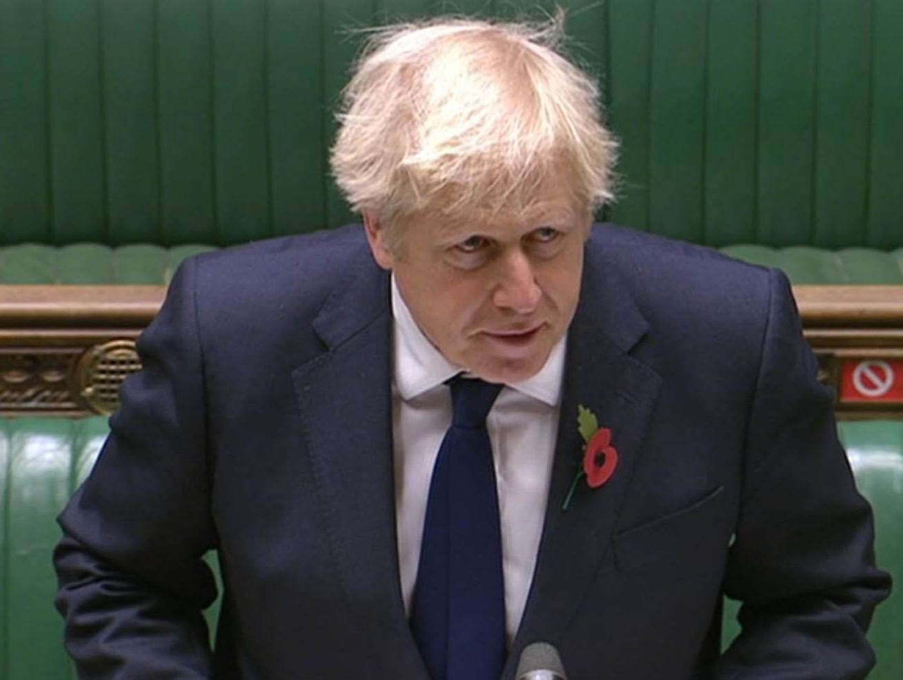 Mr Johnson said the Government has ‘done everything that we possibly can’ to help workers through the pandemic (House of Commons/PA)