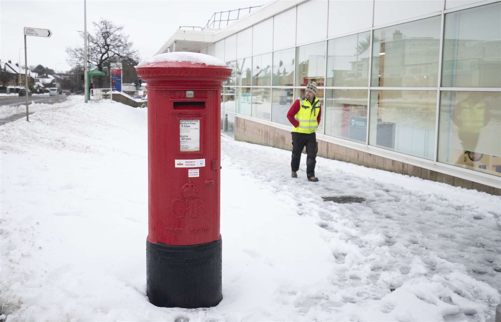 The weather had come full circle by December, with Penicuik, Midlothian, among those seeing a significant covering of snow (Jane Barlow/PA)